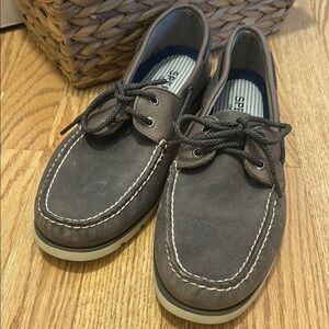 Sale! Sperry Boat Shoes with Rubber Sole Sz 12 EUC Gray 🌊